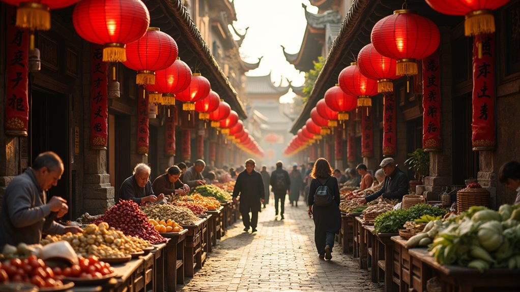 vibrant chinatown street market