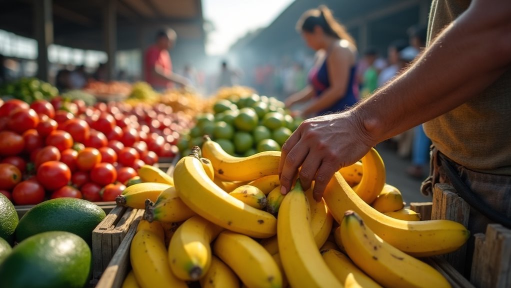 vibrant local food market