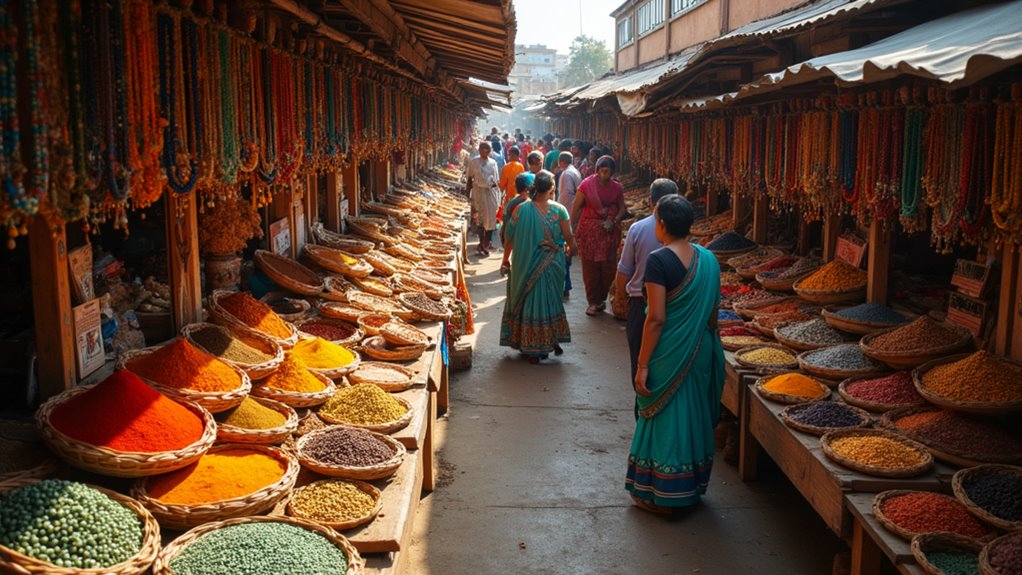 vibrant multicultural market experience