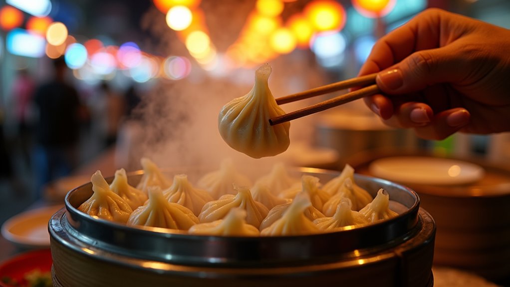 vibrant night market eats