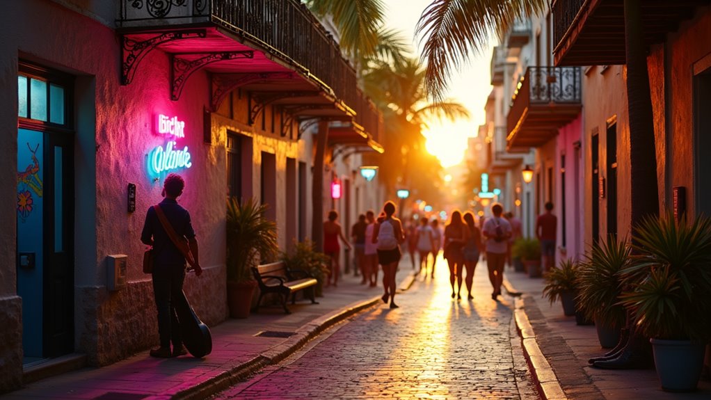 vibrant nightlife on duval