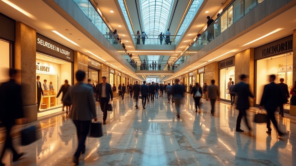 vibrant shopping and watching
