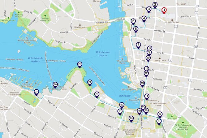 Victoria Harbour: a Smartphone Audio Walking Tour - Starting Point & End