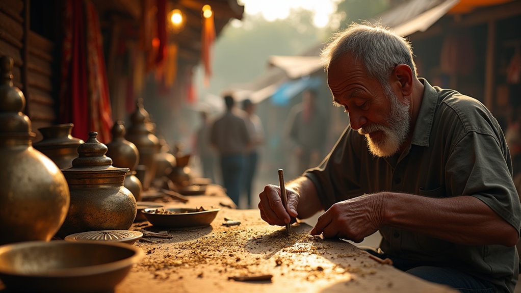 village style handicraft marketplace