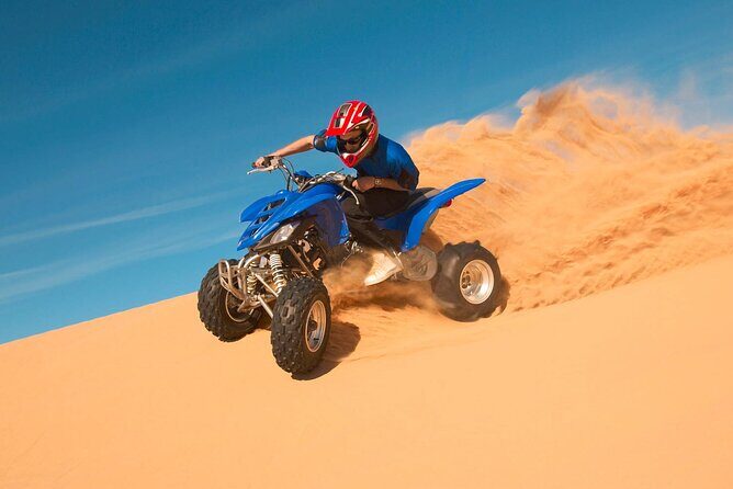 VIP Desert Safari with Quad Biking Dubai - Sunset Photography and Camel Rides