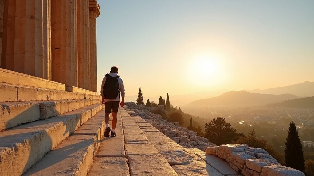 visit acropolis early morning