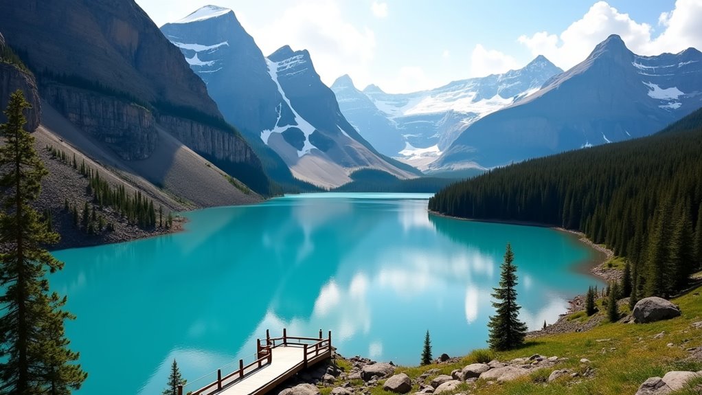 visit peyto lake viewpoint early