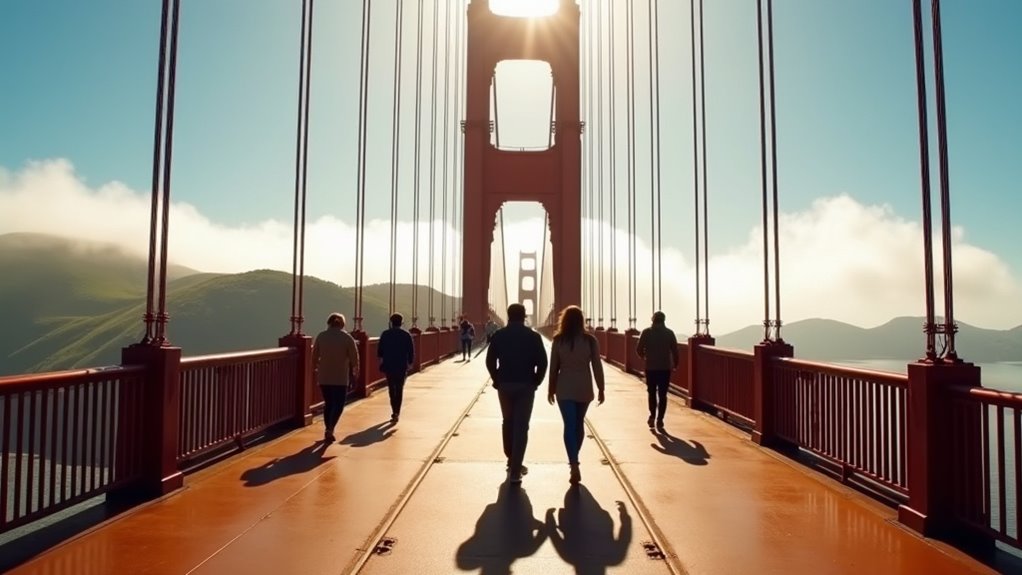 walk golden gate bridge safely