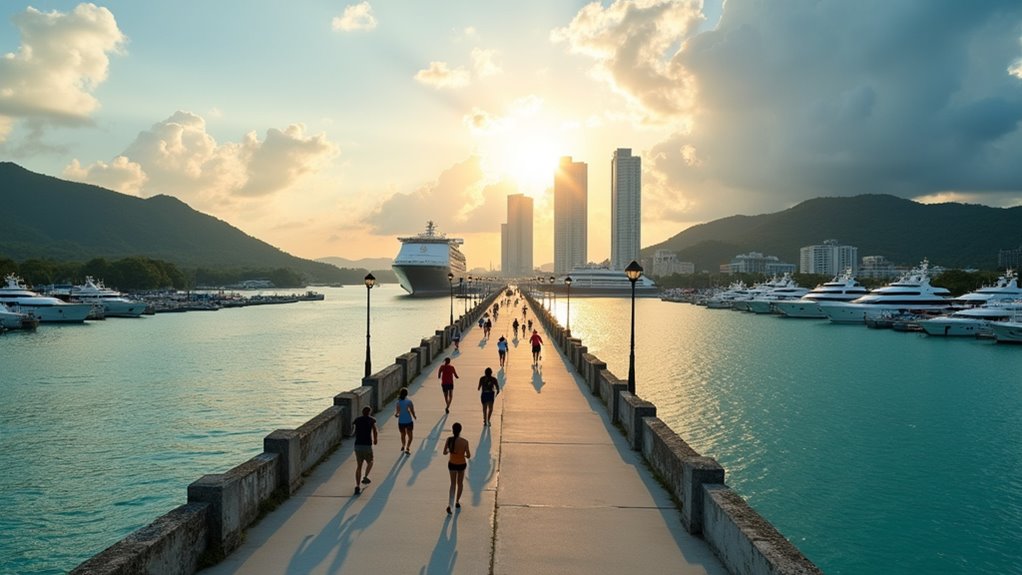 walkable causeway canal views