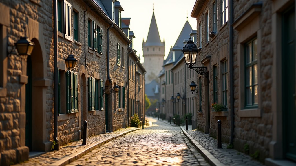 walled old qu bec streets