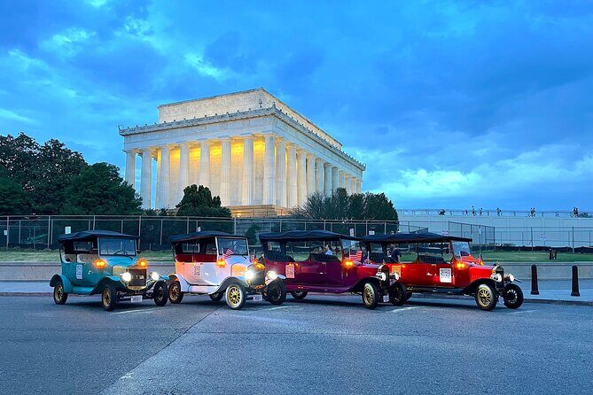 Washington DC Moonlight Tour by Electric Cart or Vintage Car - The Itinerary in Detail