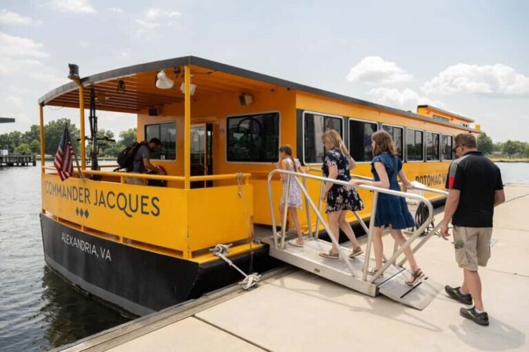 Washington DC: Potomac Cruise and Georgetown Walking Tour - Transportation, Timing, and Practicalities