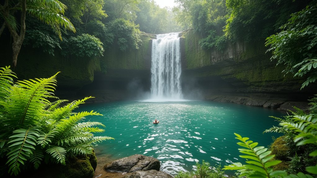 waterfall swimming near ubud
