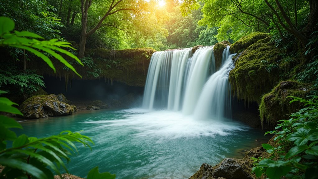 waterfalls wildlife rainforest hikes