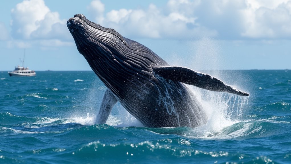 whale watching in ecuador