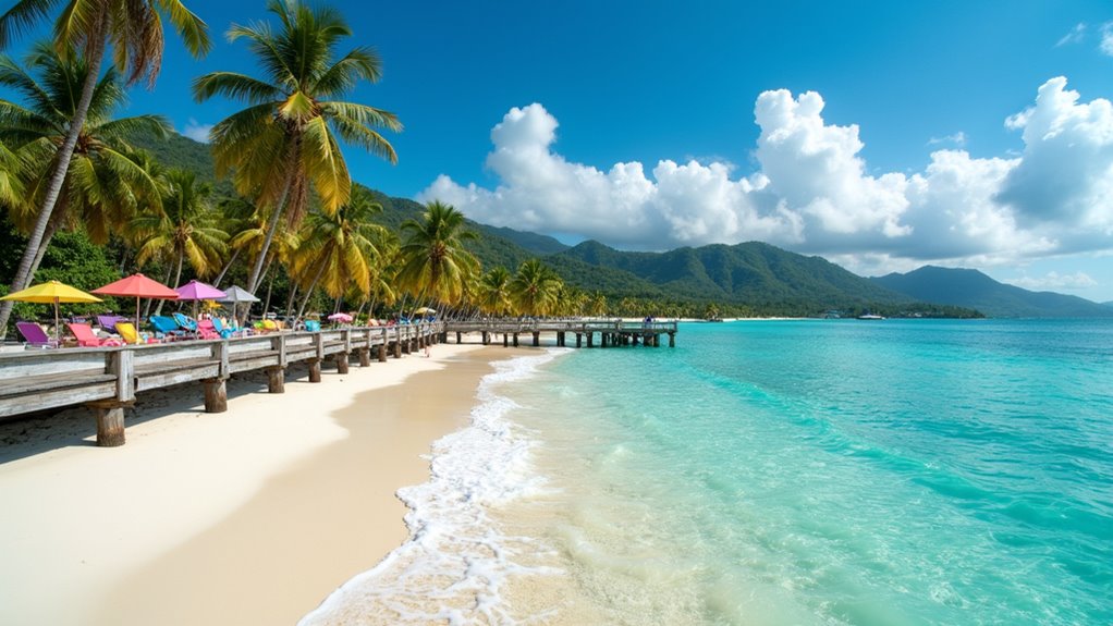 white sandy beach activities