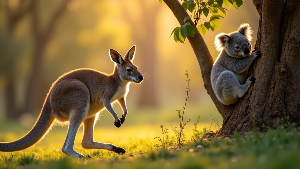 wildlife sanctuary with koalas