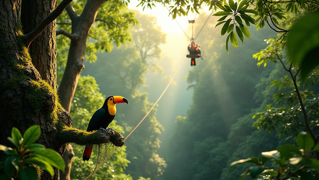 wildlife ziplines beaches