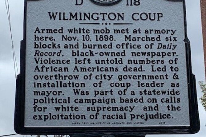 Wilmington Coup and Massacre Historic Tour - Who Will Benefit Most?