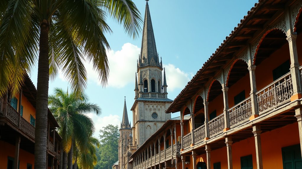 wooden gothic colonial architecture