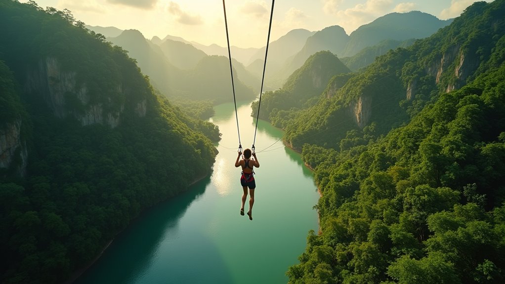 zipline over loboc river