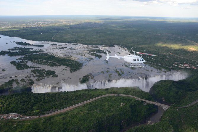 15 minutes scenic helicopter flight above Victoria Falls-Zimbabwe - The Value of Seeing Victoria Falls from Above