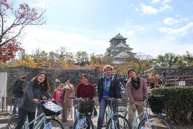 5-Hour Osaka Bike Tour to the Neighborhood of Osaka Castle - The Itinerary in Detail