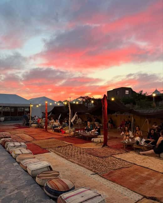 Agafay Desert Escape: Sunset Dinner, Pool & Quad/Camel - Authentic Moroccan Flavors and Cultural Touches
