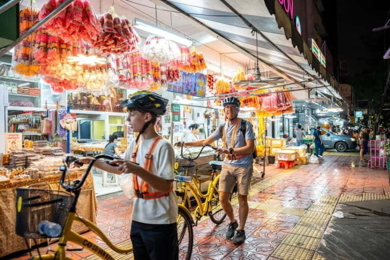 Bangkok by Night Cycling Tour with Street-food Meal - Who is this tour best suited for?