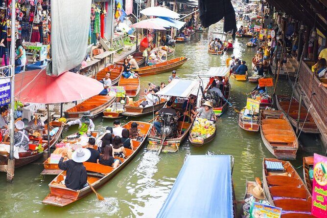 Bangkok: Floating Market and Train Tour with Guide in Spanish and English - Key Points
