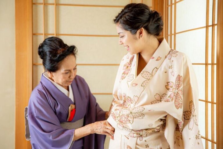 Calligraphy experience with simple kimono in Okinawa - The Breakdown of the Experience