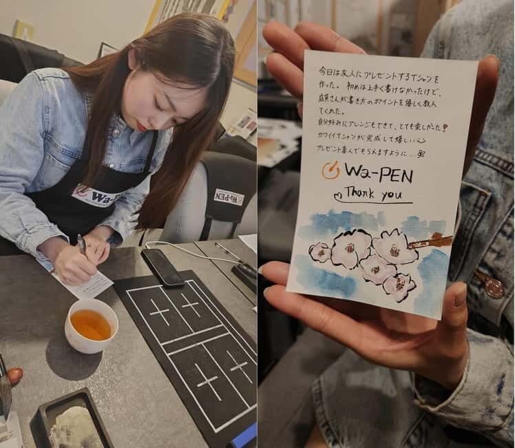 Calligraphy & print your calligraphy on a T-shirt. - The Itinerary in Detail