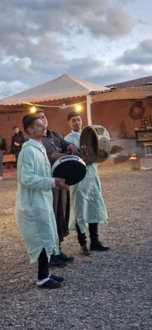 Camel ride and magical dinner in the Agafay Desert, Marrakech. - Moroccan Cuisine Around the Campfire