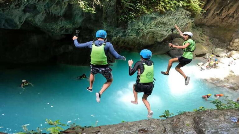 Cebu: Pescador Island, Sardines run and Kawasan Canyoneering - Kawasan Canyoneering: A Thrill in Every Step