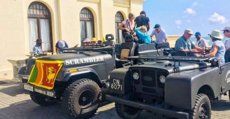 Colombo: City by World War Jeep Private Tour - The Choice of Jeeps