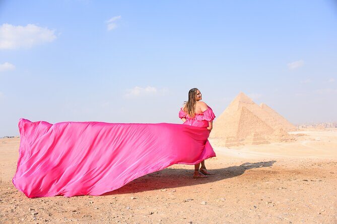 Flying Dress Photoshoot with Camel and Horse Riding in Giza - Practical Aspects: What You Should Know