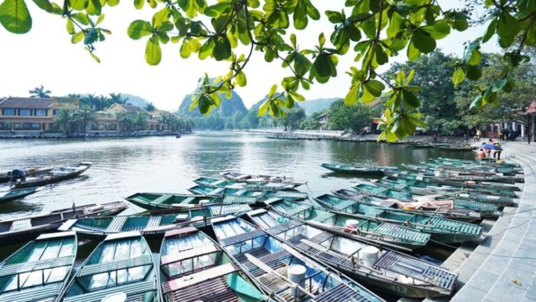 From Hanoi: Hoa Lu & Tam Coc with Buffet lunch & Cycling - The Optional Hang Mua Climb and Lotus Garden