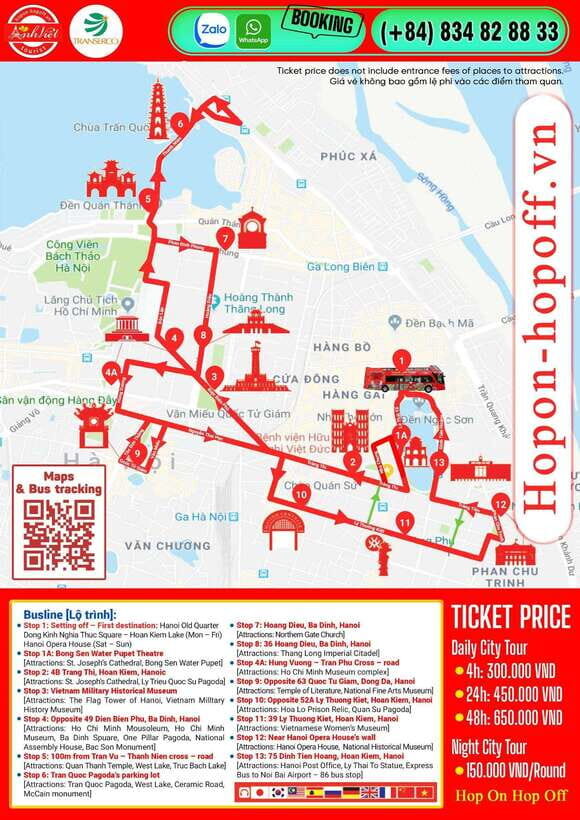 Hanoi: 1 round Hanoi City Bus Tour - Practical Tips for Your Hanoi Bus Tour