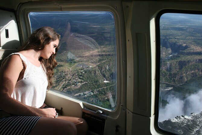 Helicopter Flight+window Seat Guarantee over the Victoria Falls - The Sum Up