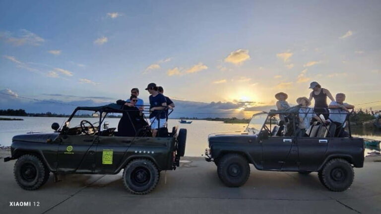 Hoi An Jeep Sunset Adventure: Enjoy Cocktails & Local Food - The Itinerary in Depth