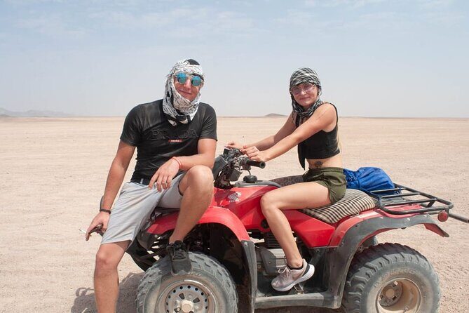 Hurghada safari 3 Hour Quad &Camel Ride Bedouin Village Visit - The Heart of the Adventure: Quad Biking in the Desert