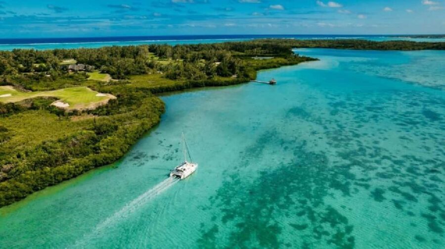 Ile Aux Cerfs Catamaran Cruise with Pick-up/Drop-off & Lunch
