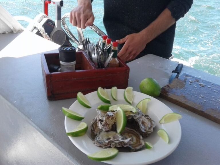 Knysna Lagoon: Boat Cruise with Oyster & White Wine Tasting - The Oyster Experience: Education and Tasting