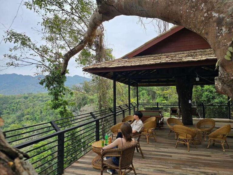Kuang Si Waterfall, Tree Top Cafe, Ziplining - Visiting Ethnic Minority Villages