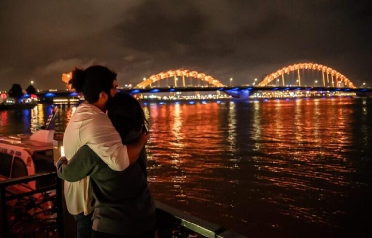Marble Mountains - Han River Cruise -Dragon Bridge by night - The Night Comes Alive: Han River and Dragon Bridge
