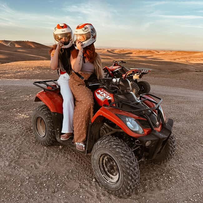 Marrakech: Agafay Quad Tour with Camel Ride, Dinner & Show - Transportation & Group Size
