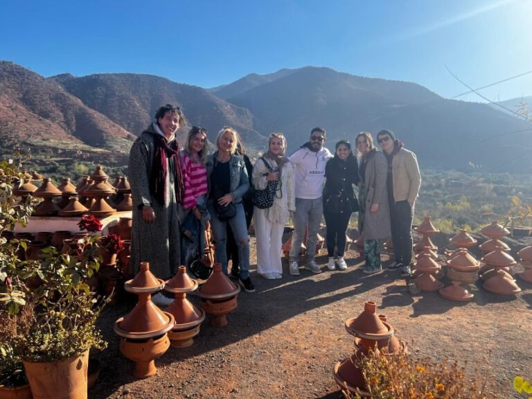 Marrakech: Atlas , Ourika Valley Waterfalls & Lunch & guide - Transportation, Timing, and Group Size