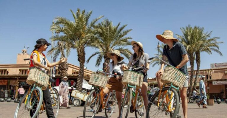 Marrakech: Cultural Bicycle Tour with Pastry and Tea - Navigating the City Traffic