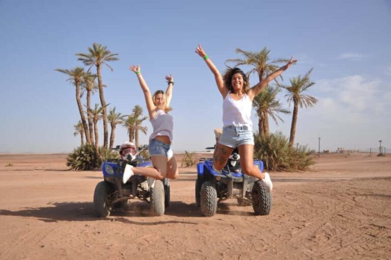 Marrakech: Desert and Palm Grove Quad Tour with Tea - Cultural and Refreshment Stops