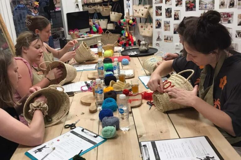 Marrakech Medina Basket Embroidery Workshop - What to Expect during the Workshop